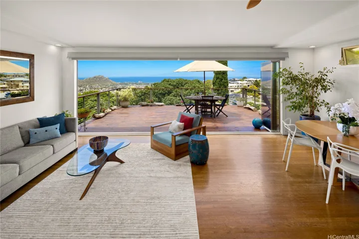 You'll love the full extension doors that open to unite the indoors with the outdoors.