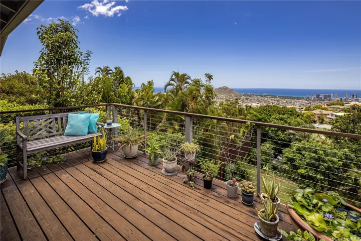 This is the deck off of the Primary Suite.