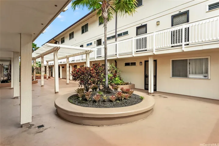 Entry area is nicely landscaped