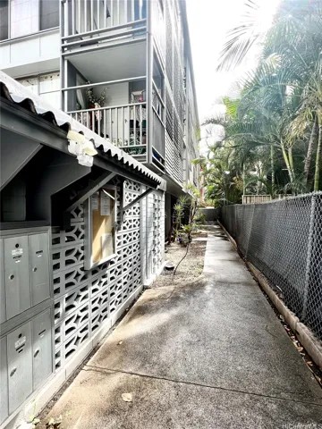 Gated access to mailboxes and stairwells