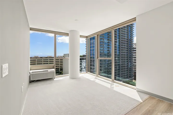 Actual photo taken of the same floor plan, but two floors lower. View will be slightly different.