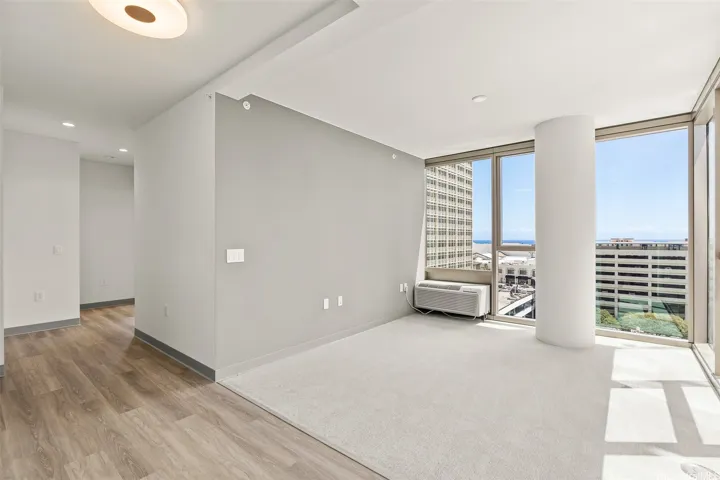 Actual photo taken of the same floor plan, but two floors lower. View will be slightly different.