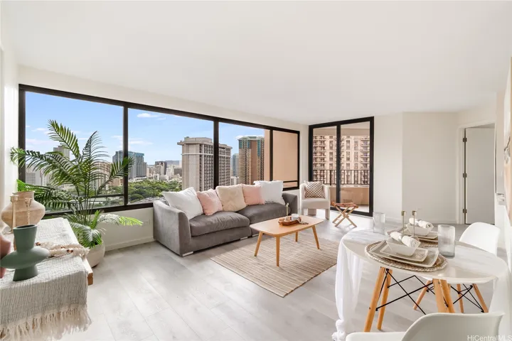 Virtually staged — spacious living room with room for your personal touch.