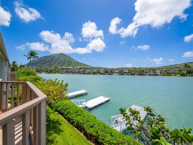 Private lanai overlooking the marina