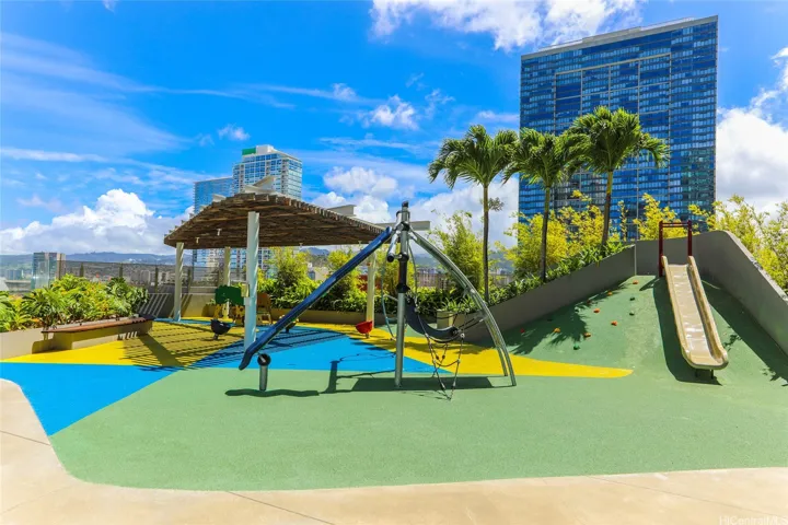 Dedicated play area and structure