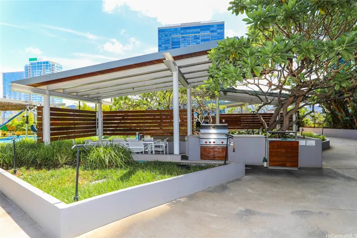 Private BBQ cabanas