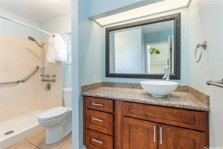 updated bath in cottage