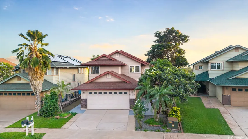 Home, right as the Kapolei sky turns gold.