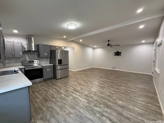 Large open living room