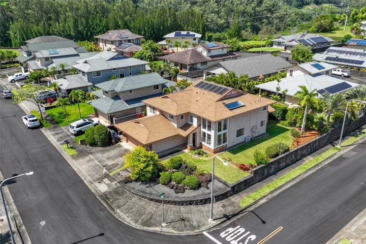 Corner lot with 18 solar panels