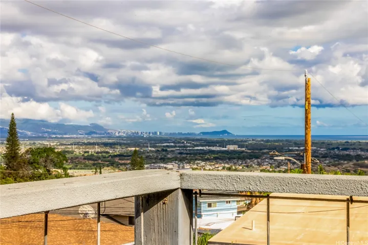 View from front deck with Diamond Head in the distance.