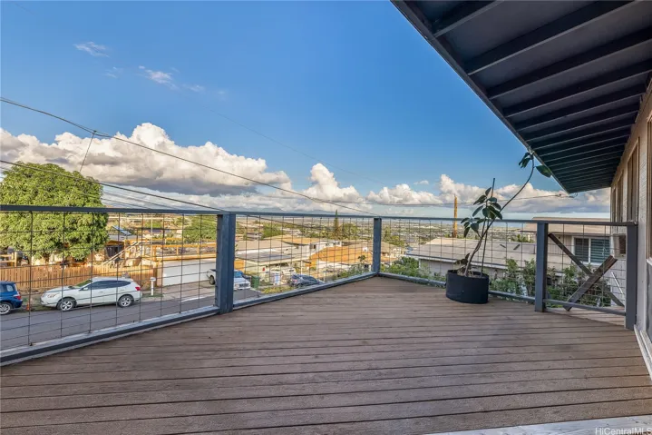 Front deck with views.