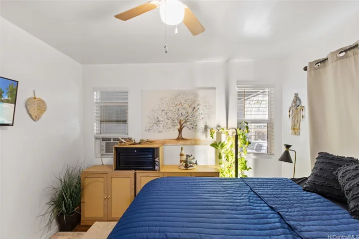 Second bedroom is spacious enough for an office or full guest room.