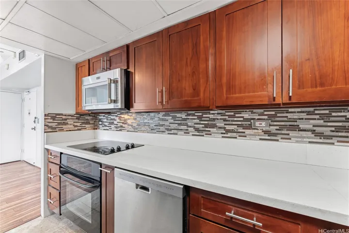 Ample counterspace for your use.