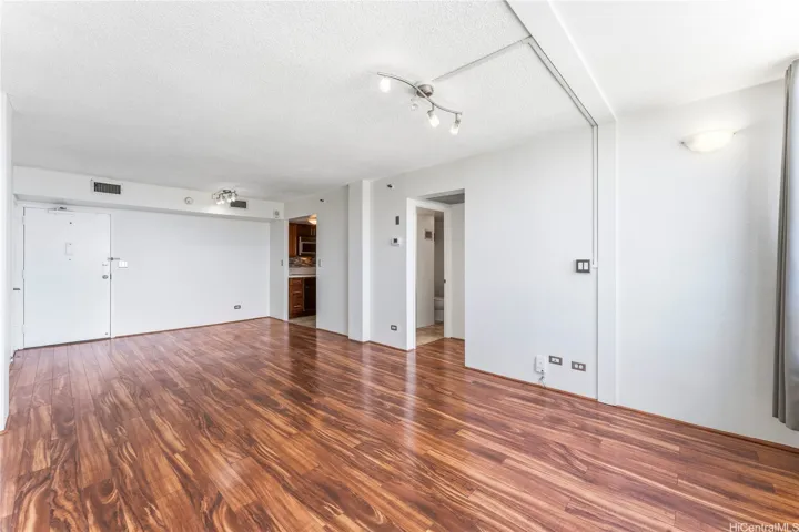 Spacious Living Room without staging