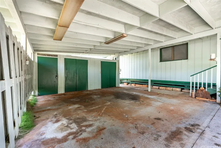 Carport with storage