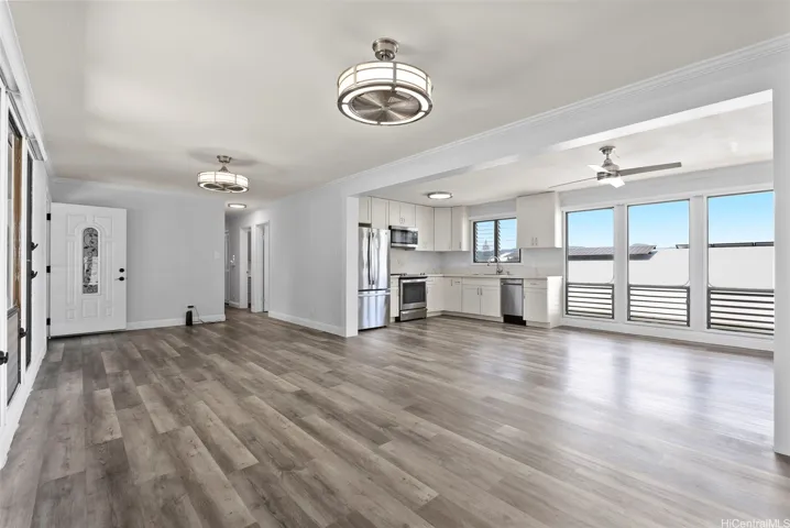 Luxury vinyl plank floors throughout the home.