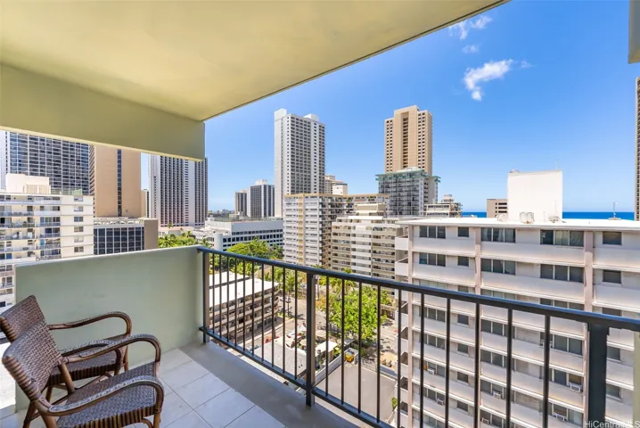 Peek a boo ocean views from the lanai and inside the unit.