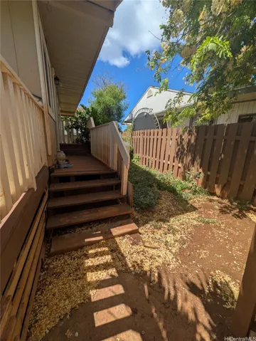 Side yard to front door