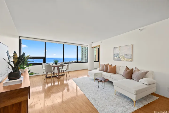 Unobstructed views from your spacious living room.