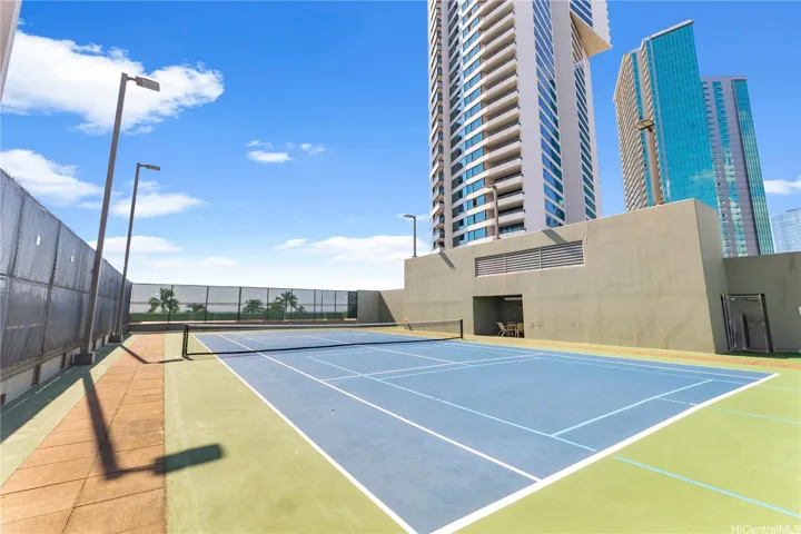 Tennis court on the 7th floor.