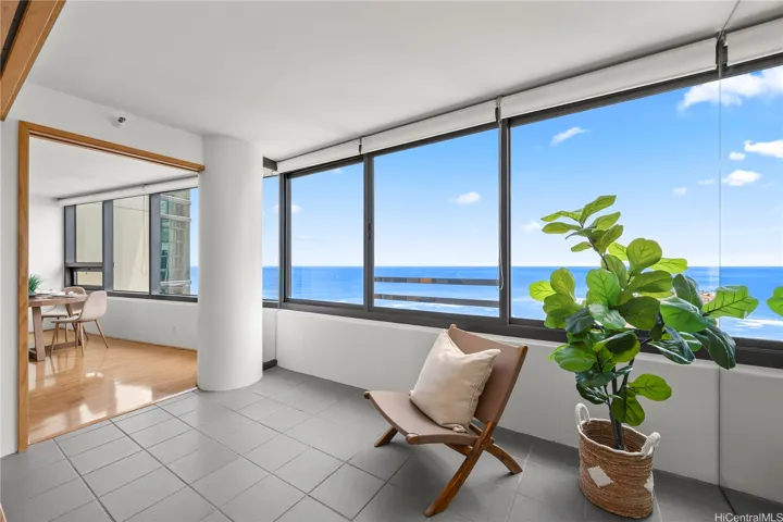 Open seamless floor plan.