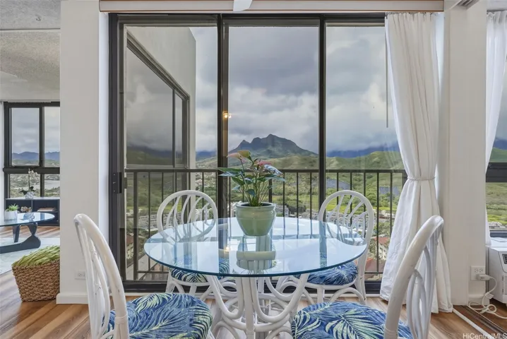 Floor to ceiling windows open the whole apartment to the view!