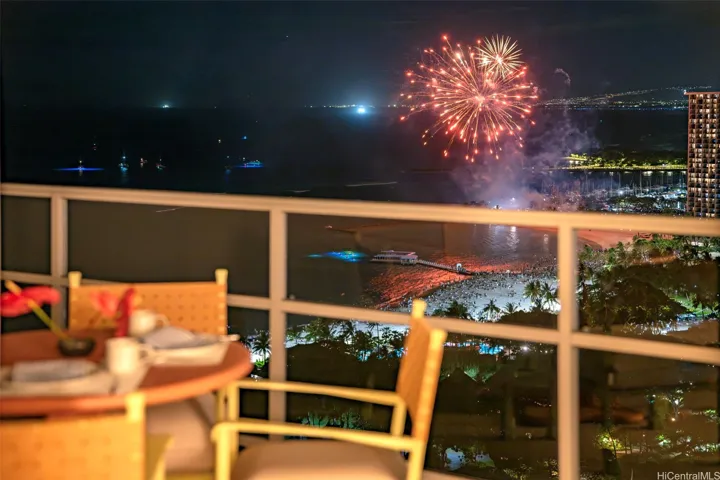 Friday night iconic Waikiki Fireworks