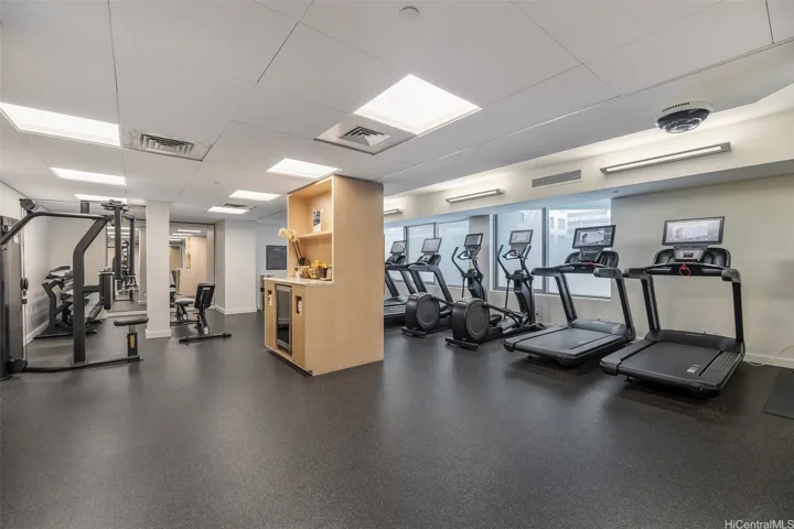 Fitnress center and seperate shared workspace (not pictured)