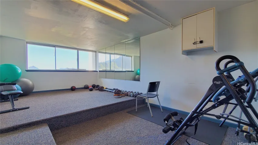 Exercise room on level 'above' Penthouse floor