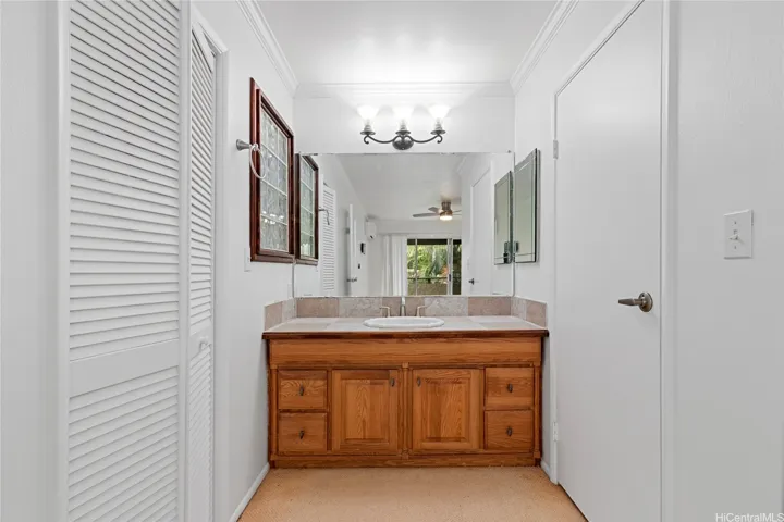 En-suite bathroom inside of primary bedroom.