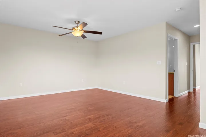 There's beautiful flooring throughout the home.