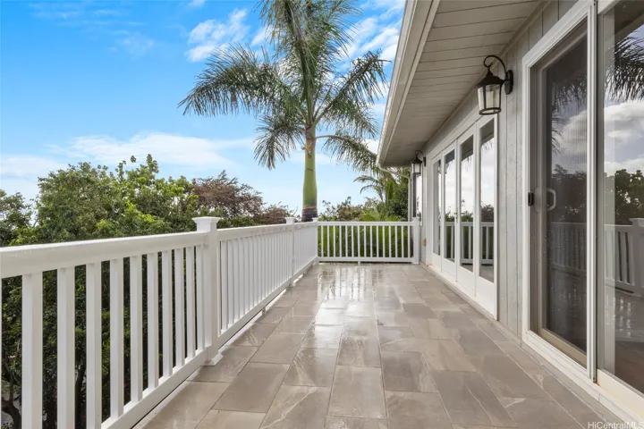 The uncovered deck is a great spot everyone wants to congregate to.