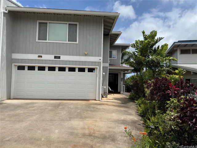 There's a two-car garage and large driveway.