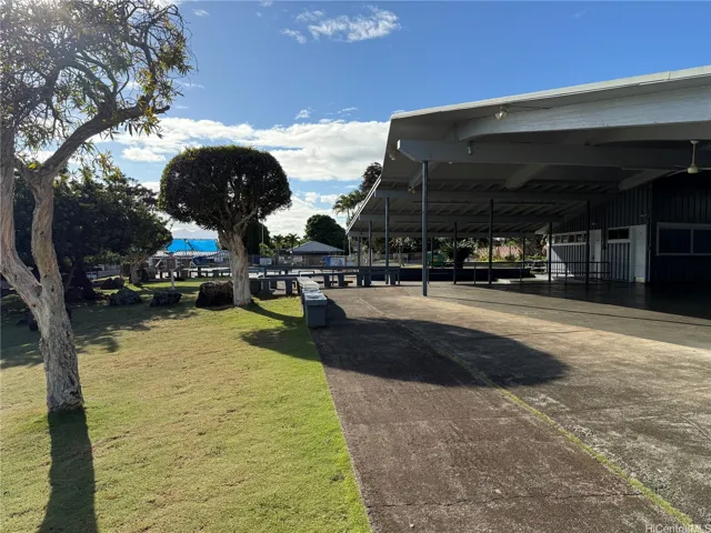 The pool and pavillion at Pacific Palisades Community Association is surrounded by a park and picnic area. This is just .2 miles from the house.