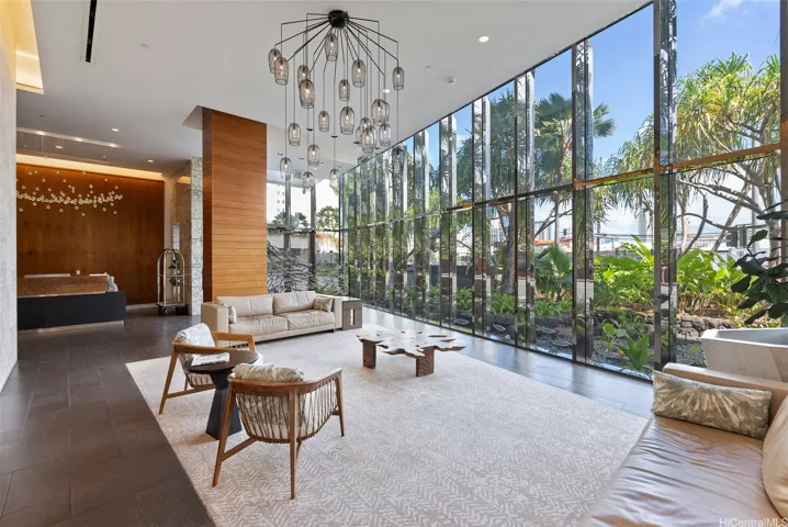 Beautiful lobby level and front entrance with friendly staff.