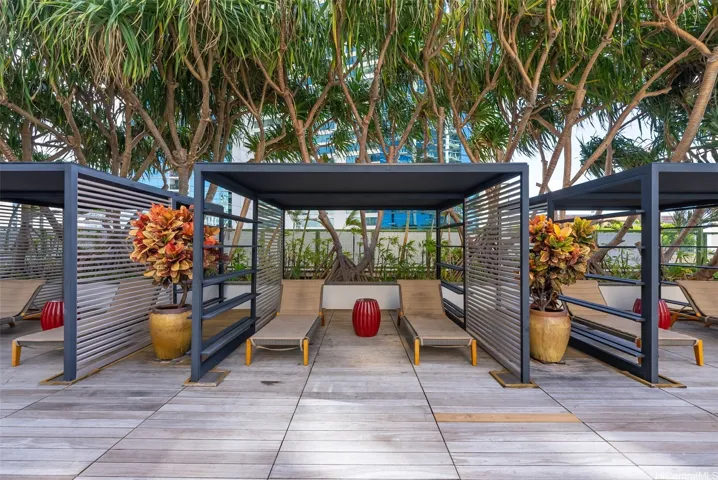 Pool cabanas & BBQ