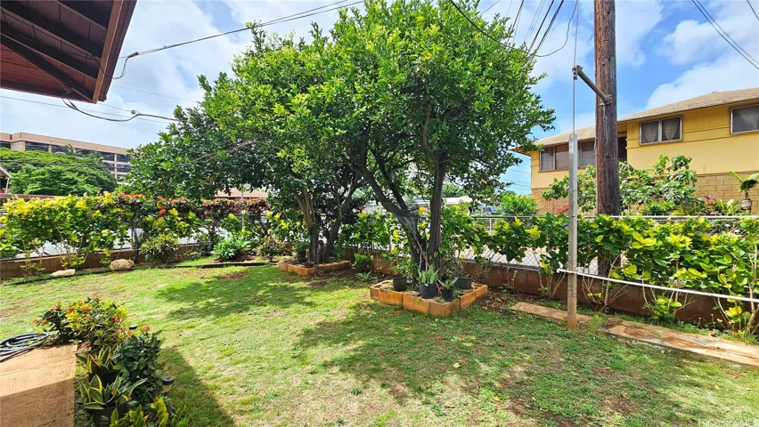 Side view of the house