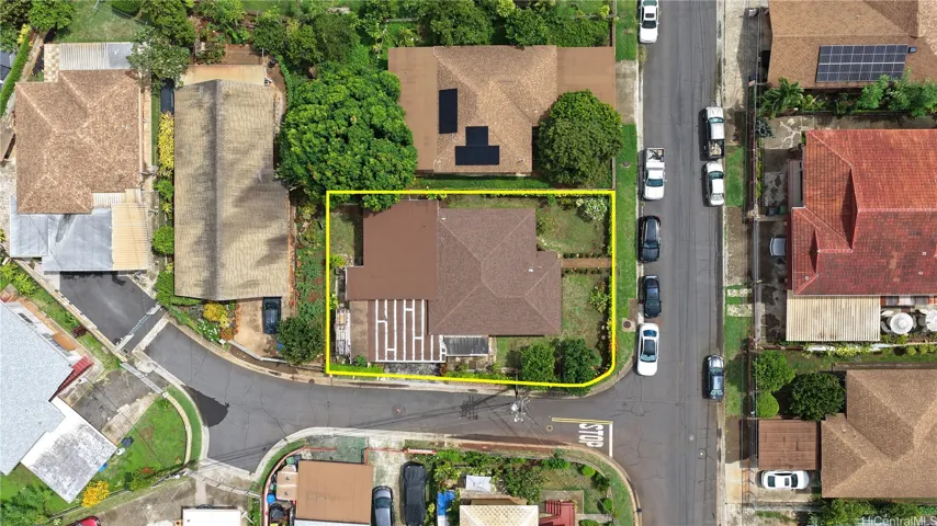 Aerial view - above the property