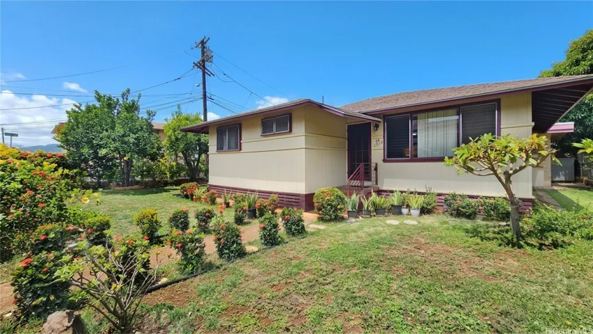 Side view of the house