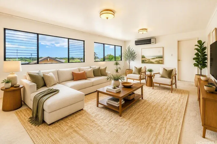 Huge living room area - Virtually staged