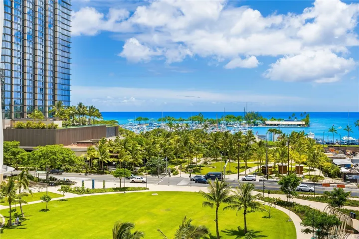 Views from park to ocean