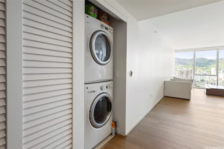 Washer and dryer in unit