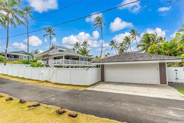 Two car garage with ample storage.