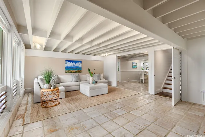 Living room on first floor.