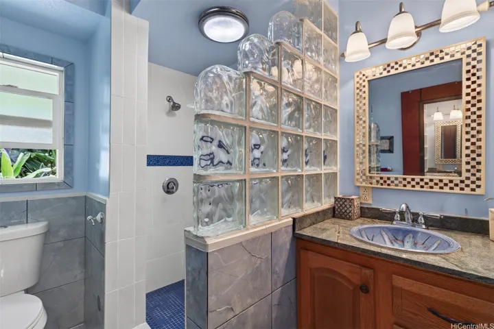 Downstairs full bath in tenant occupied area