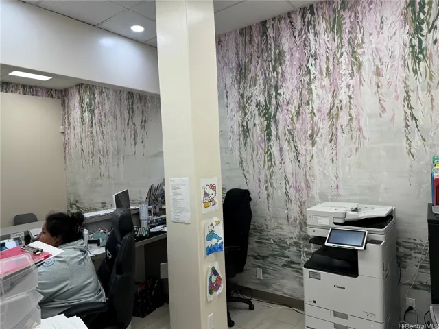 Inside the Reception Desk Working Area