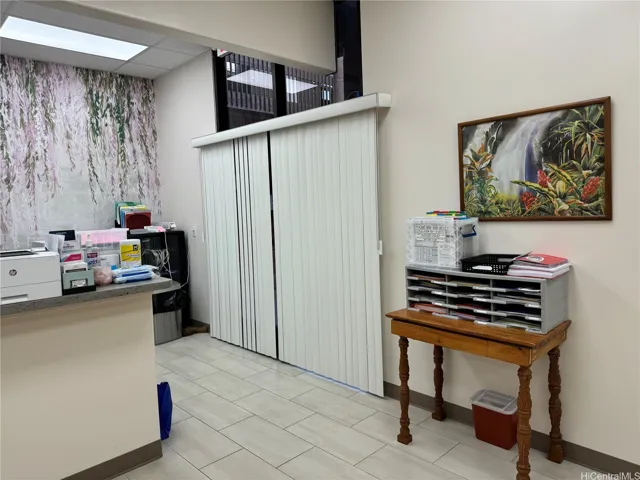Entrance to the Reception Desk Working Area