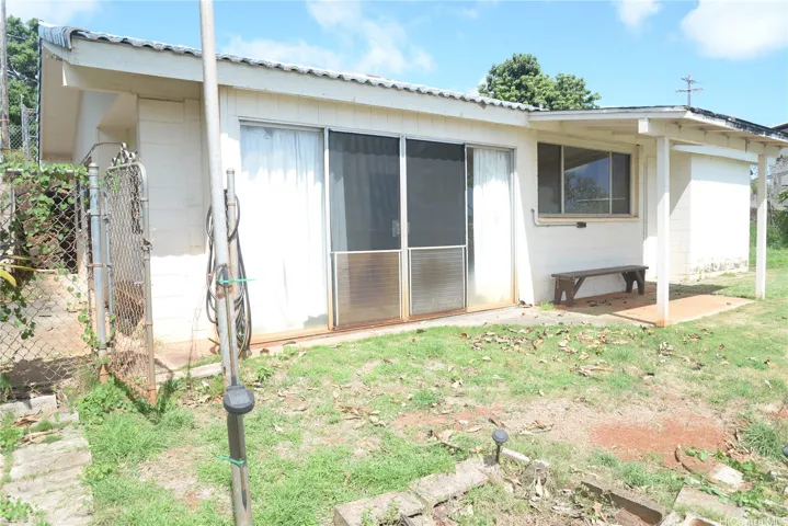 Rear elevation of ohana unit