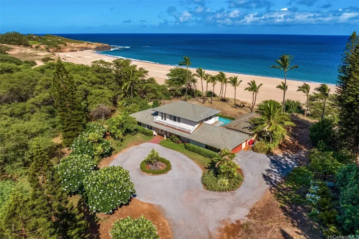 Located on the sandy Pakohaku Beach on Molokai Hawaii.
